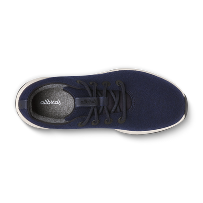 Women's Wool Runner NZ Waterproof - Dark Navy (Natural White Sole)