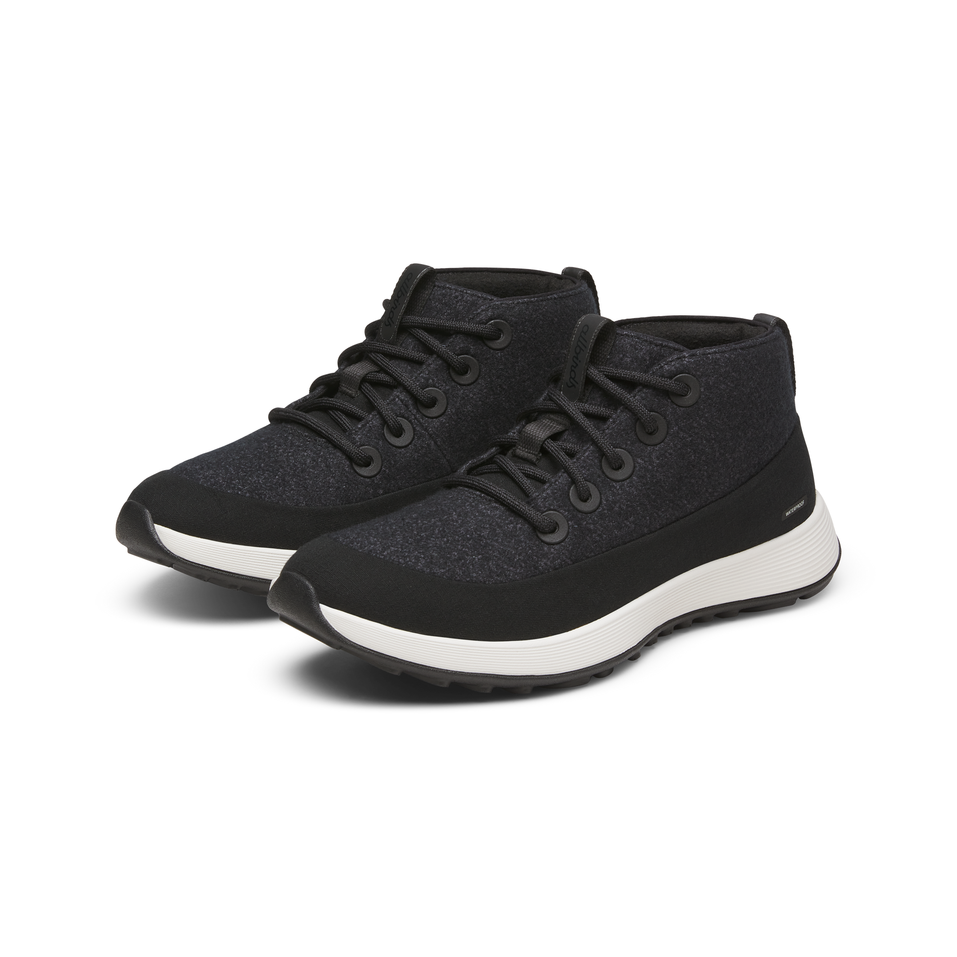Women's Wool Runner NZ Mid Waterproof - Natural Black (Natural White Sole)