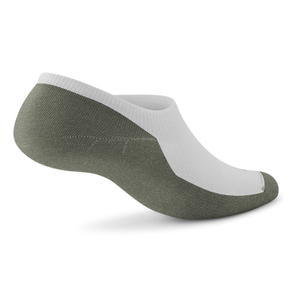Anytime No Show Sock - Blizzard/Thunder Green