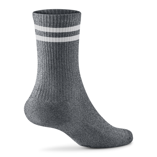 Anytime Crew Sock - Natural Grey Heather/Natural White