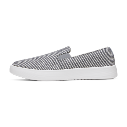 Women's Canvas Cruiser Slip On - Deep Navy Stripes (Blizzard Sole)