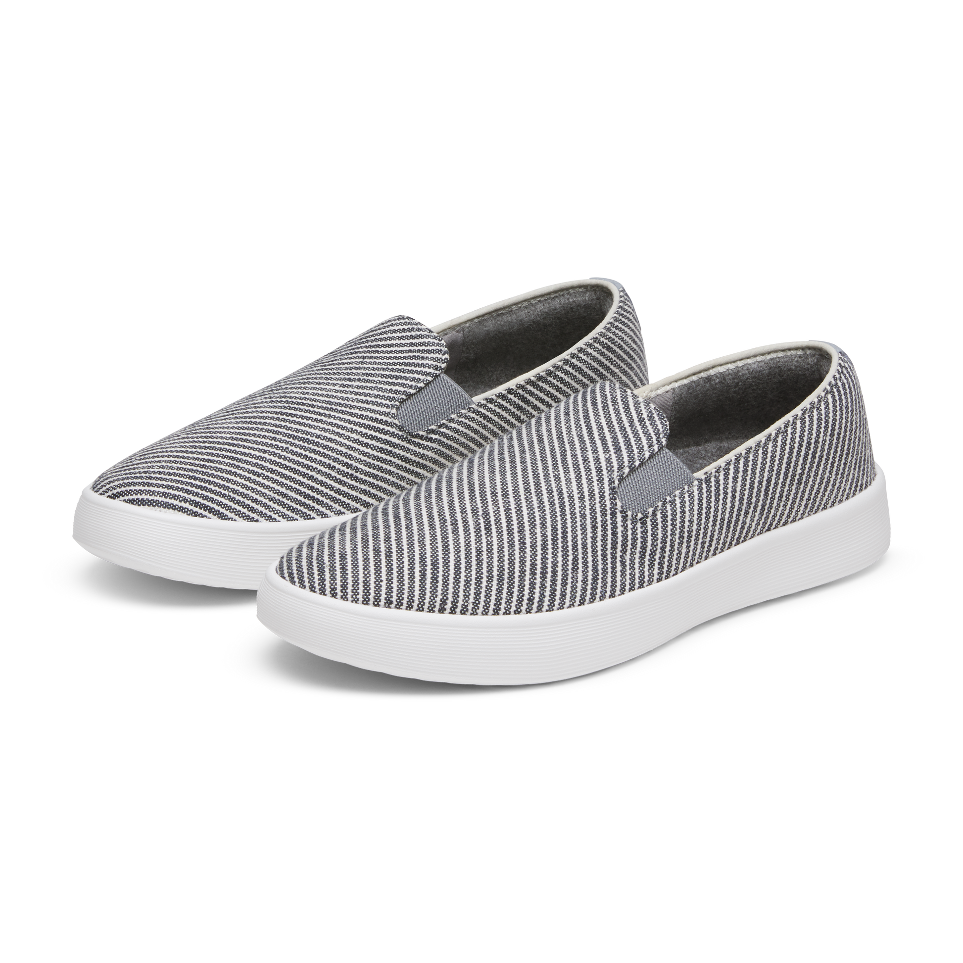 Women's Canvas Cruiser Slip On - Deep Navy Stripes (Blizzard Sole)